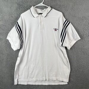 U.S. Polo Assn Polo Short Sleeve Shirt  Vtg White Men's Size XL Preppy  Golf